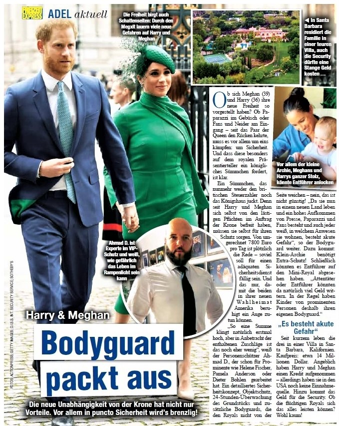 Pressebericht Bodyguard Ahmad Dimi job Personenschützer
