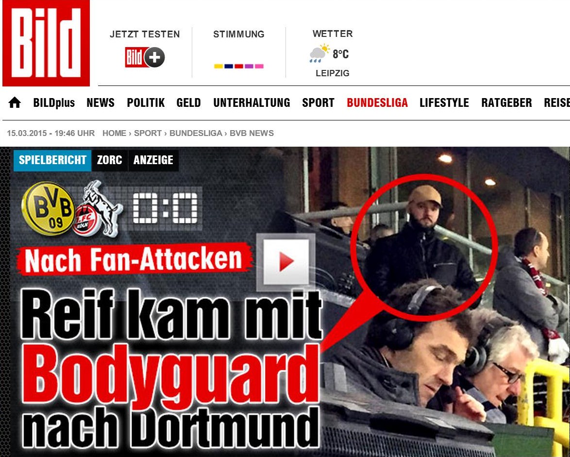Pressebericht Bodyguard Ahmad Dimi job Personenschützer